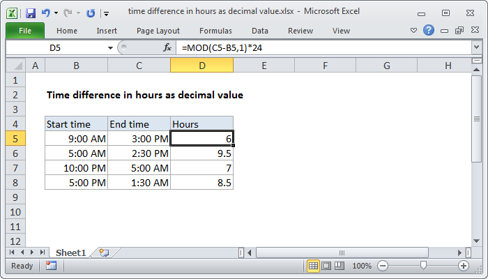 excel-diferencia-horaria-en-horas-como-valor-decimal-trujillosoft